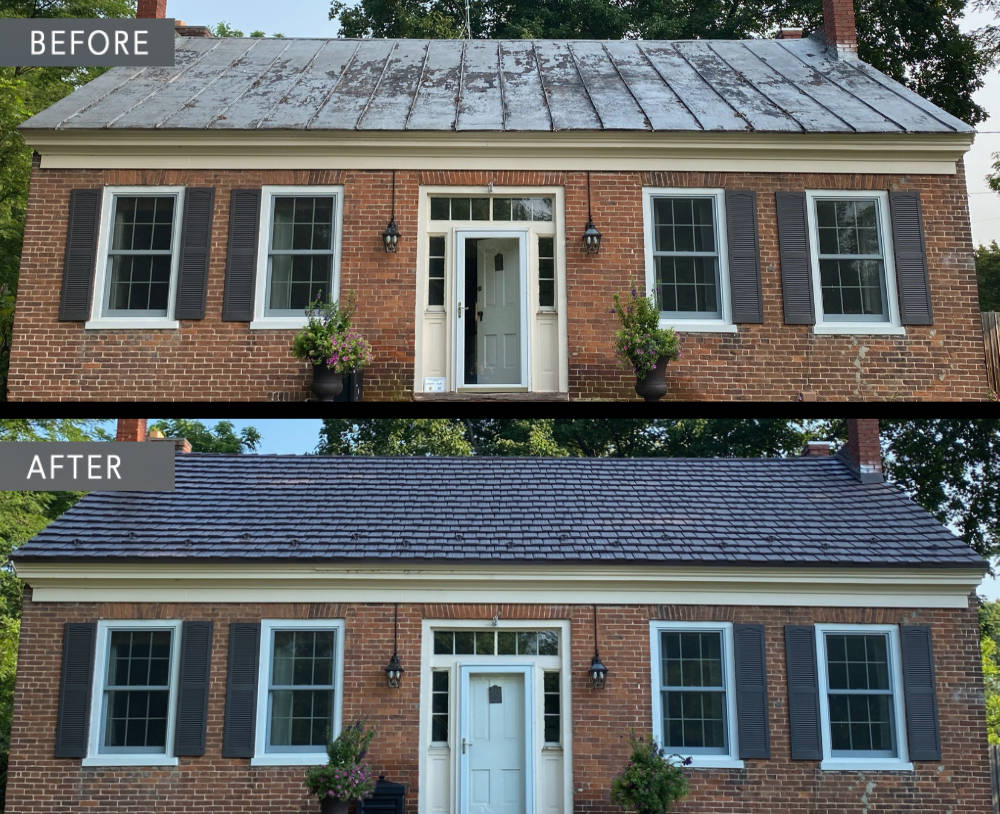 Metal roof transformation