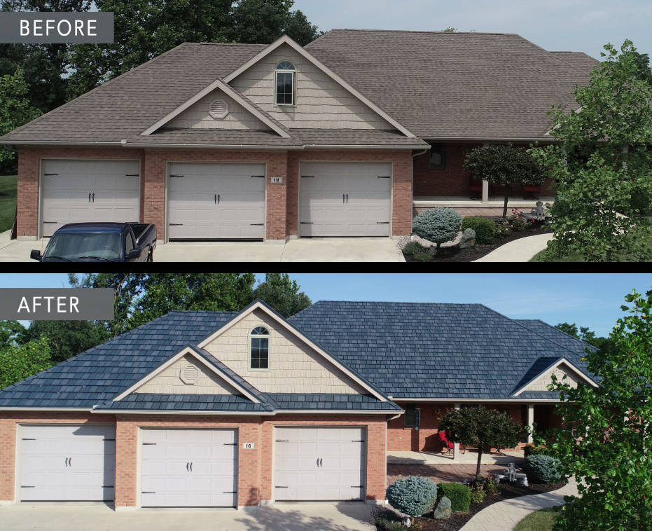 Residential metal roof transformation