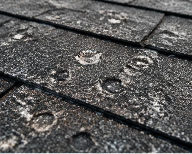 Editorial image representing hail damage services