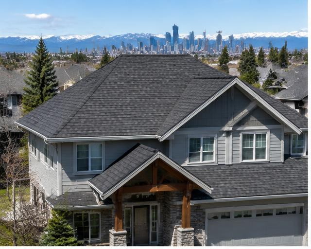 Editorial image representing residential roofing services