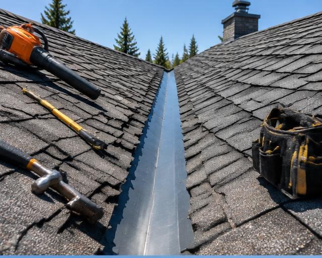 Editorial image representing roof maintenance services